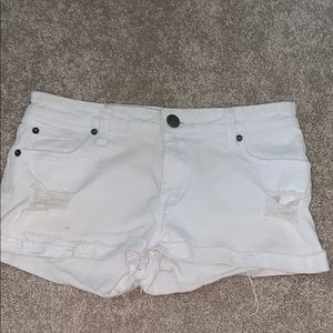 STS blue white denim shorts